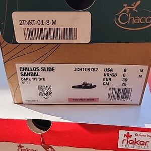 Chaco Chillos Slide Sandal - Dark Tie Dye